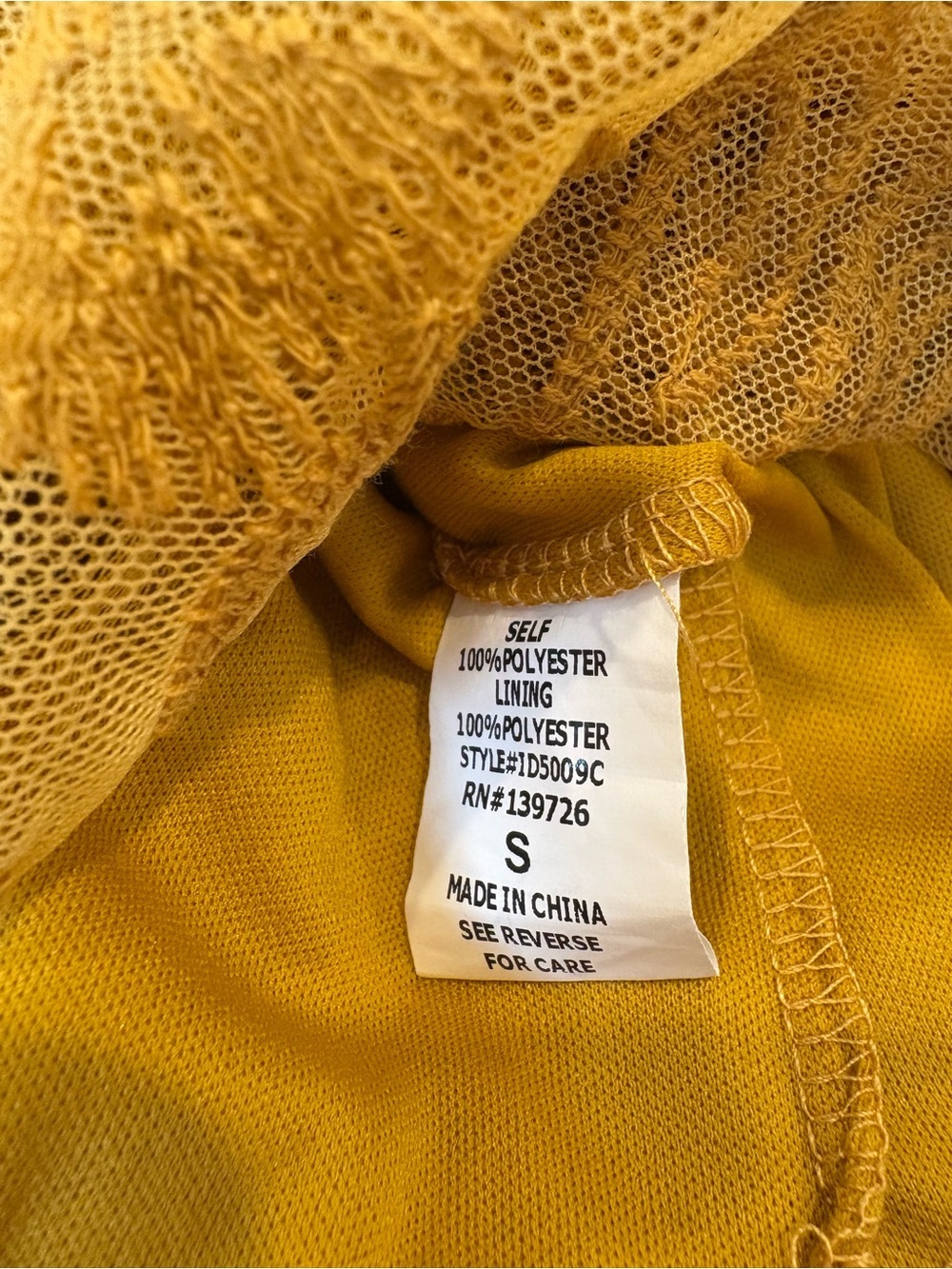 Honey Punch Women’s Mustard Lace Maxi Dress/Romper, Size Small - Picture 8 of 8
